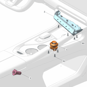 8889772751BA4 音量开关 适用于极氪001