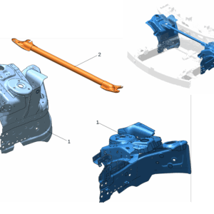 8890550148C15  6608050808C15 前轮罩 左 前轮罩 右适用于极氪009