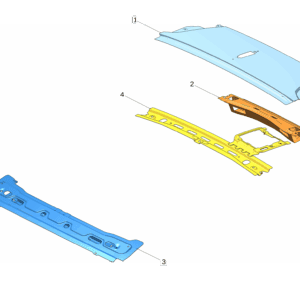 8890597449C15 顶盖后外板适用于极氪001