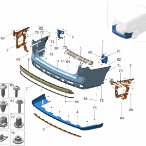8890597945 8890597949 后保险杠上支架 左 后保险杠上支架 右适用于极氪009
