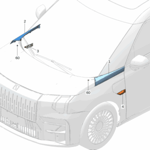 8891057299A15 8891057234A15 翼子板装饰件 左 翼子板装饰件 右适用于极氪009