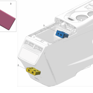 8891243320BA0  8891243310BA0 前部USB盒 后部USB盒适用于极氪001