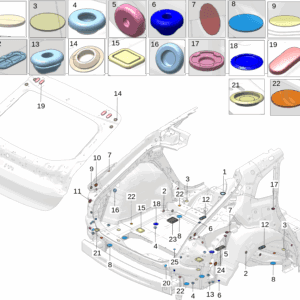 8891251912 热熔胶堵盖 适用于极氪001