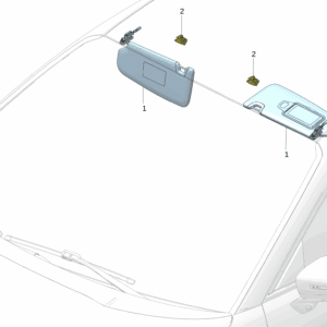 8891646035BA0 8891646033BA0 	遮阳板 右 遮阳板 左适用于极氪001