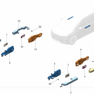 8891892934 车门把手端盖 左适用于极氪009
