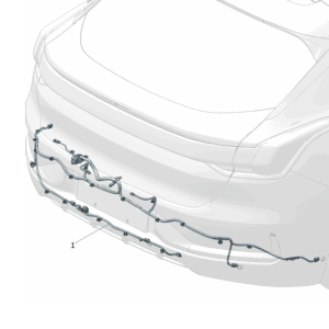 8892468687  	后保险杠线束 适用于极氪001