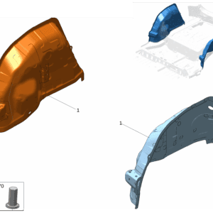 8892492984C15/8892492982C15 	后轮罩内板适用于极氪001