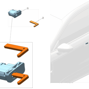 8892500122 成套锁适用于极氪001