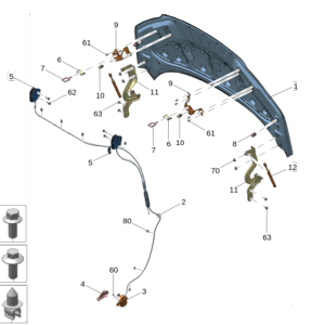 8894224987C15 机舱盖 适用于极氪009