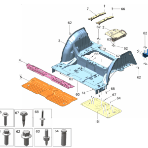 8894690830C15 8894690845C15 后纵梁后段 左 后纵梁后段 右适用于极氪009