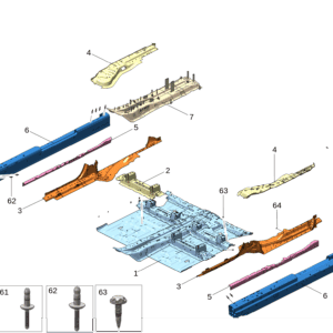 8896434539C15 中央地板 适用于极氪009