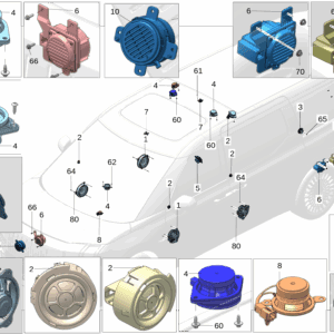 6600124039 低频扬声器 适用于极氪009