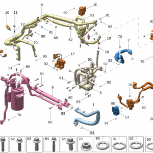 6600133970 	压缩机进气管 适用于极氪009