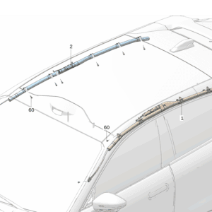 6600134433 侧气帘 左 适用于极氪7x