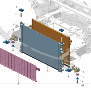 6600137689 散热器 适用于极氪009