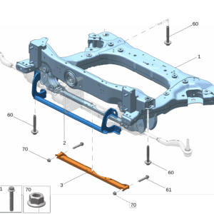6600138310 前副车架 适用于极氪009
