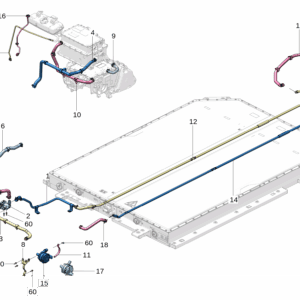 6600139207 电机出水管 适用于极氪009