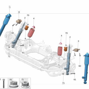 6600170972 后减震器总成 左 适用于极氪009