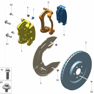 6600172560  6600172562 前制动卡钳 左 前制动卡钳 右适用于极氪009