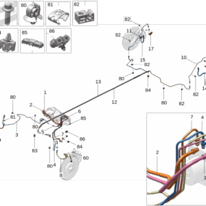 6600186068 制动主缸油管适用于极氪009