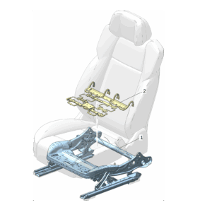 6600197611 前座椅坐垫骨架 右 适用于极氪009