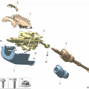 6600252687LA2 下转向柱装饰罩 适用于极氪7x