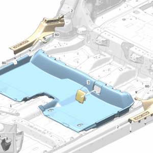 6608005470LA2 后地毯 适用于极氪7x