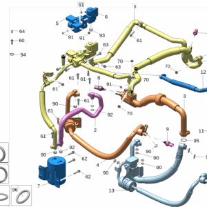6608007891 空调高低压管 适用于极氪7x
