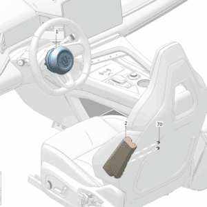 6608016135LA2 驾驶侧安全气囊 适用于极氪7x