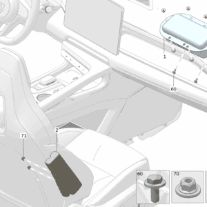 6608016136 	乘客侧安全气囊 适用于极氪7x