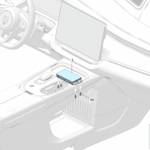 6608017285 无线充电模块（WPC）适用于极氪009