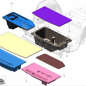 6608025674 后储物盒发泡 适用于极氪009