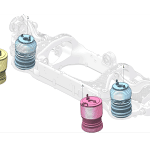 6608056127  6608056128 	后空气弹簧 左 后空气弹簧 右 适用于极氪009