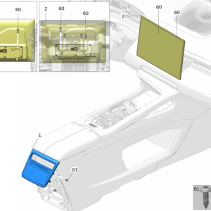 6608076167LA2 	后排娱乐模块（RSEM） 适用于极氪7x