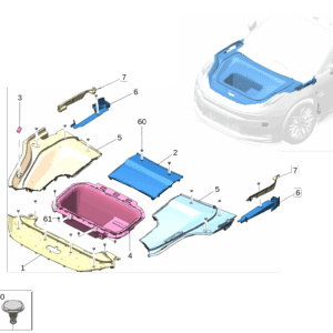 6608080532 发动机舱前盖板适用于极氪7x