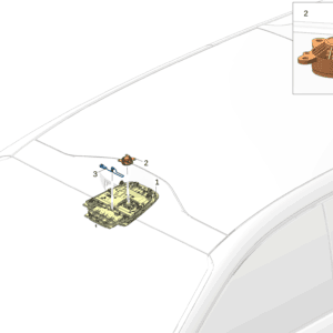 6608098403LA2 车顶控制台（OHC）适用于极氪7x