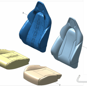 6608100749LA2 	前座椅靠背面罩 左 适用于极氪7x
