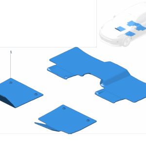 6608114232LA2 脚垫 适用于极氪7x