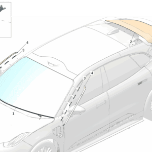 6608118549 前风挡玻璃 适用于极氪7x