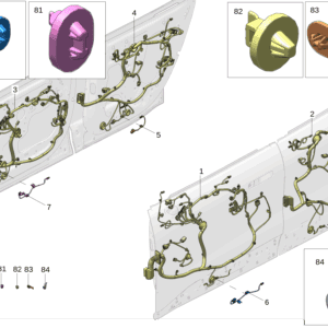 6608141503 前门线束 左 适用于极氪7x