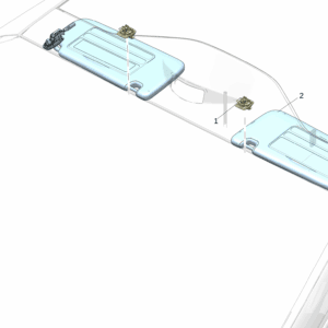 6608144374LA2  遮阳板轴承 适用于极氪7x