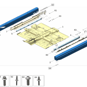 6608151401C15 	中央地板 适用于极氪7x
