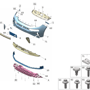 6608151404C90 前保险杠上本体 适用于极氪7x