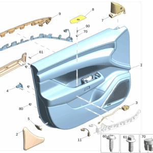 6608226875LA2 前门内饰板总成 适用于极氪7x