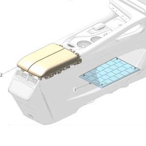 8889397245BA0 前储物垫 适用于极氪7x
