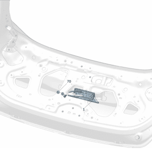 8889469002 尾门软把手 适用于极氪7x