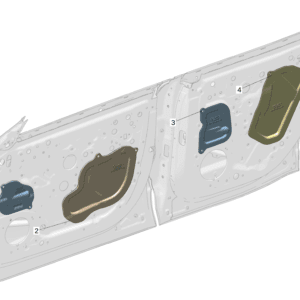 8889648938 前门防水膜 左 适用于极氪7x