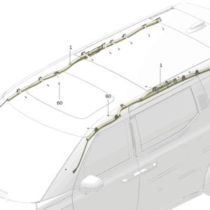 8890573062 侧气帘 右 适用于极氪009
