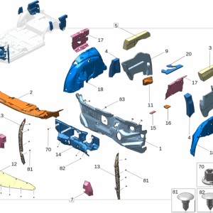 8890574297LA2 前围隔热垫 适用于极氪009