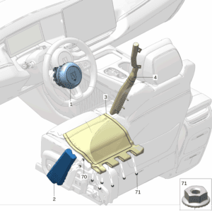 8891422317 驾驶侧安全气囊 适用于极氪009